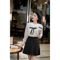 Áo sơ mi thiết kế JM Dress Design bèo cổ tròn 2S26.2309OG