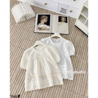 Áo sơ mi thô boi phối ren Quảng Châu 7681