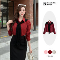 Áo sơ mi thủy thủ cho nữ chất liệu cotton thô mềm dáng rộng Twenty.Five 6420