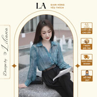 Áo Sơ Mi Tơ Nữ Họa Tiết Màu Pastel Sang Chảnh Hàng Thiết Kế Liliana Clothes Mã 116