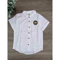 áo sơ mi trắng bé trai batman linen mềm mát