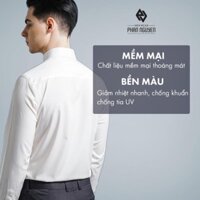 Áo Sơ Mi Trắng Công Sở Nam PHAN NGUYỄN Chất Liệu Vải Cotton Cao Cấp Không Nhăn Thấm Hút Mồ Hôi Tốt SMD.1069 -K(&1