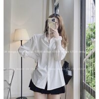 Áo Sơ Mi Trắng Kiểu nữ , Áo sơmi Tay Bồng Bo Chun Cổ Bèo kiểu dáng tiểu thư