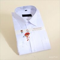 Áo sơ mi trắng nam dùng một lần giá rẻ bán buôn, tay dài kích thước lớn, phù hợp cho mọi mùa, biểu diễn và đám tang