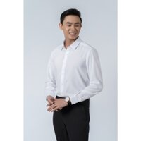 Áo sơ mi trắng nam Owen dài tay vải nano cao cấp tà lượn có túi và không túi ngực mềm mát
