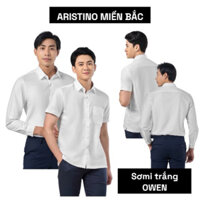 Áo sơ mi trắng OWEN dài - ngắn tay có túi ngực trẻ trung, hiện đại chất vải mềm mịn