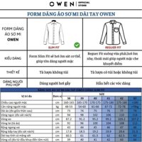 Áo sơ mi trắng Owen không nhăn chất liệu sợi sồi siêu đỉnh