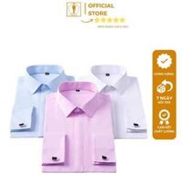 Áo sơ mi TRAZ MEN măng séc nam, cufflink cao cấp chống nhăn thấm hút mồ hôi(mặc ôm thì giảm 1 đến 2 size)