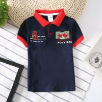 Áo sơ mi trẻ em Áo sơ mi Polo bé trai Cotton Quần áo trẻ em Áo quần áo trẻ em Hàn Quốc Thời trang mặc khí chất thoải mái sảng khoái