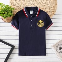 Áo sơ mi trẻ em Áo sơ mi Polo bé trai Cotton Quần áo trẻ em Áo quần áo trẻ em Hàn Quốc Thời trang mặc khí chất thoải mái sảng khoái