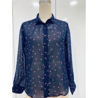 Áo sơ mi vải chiffon nữ UNIQLO