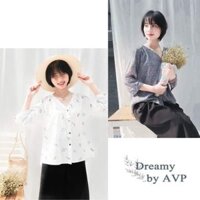 Áo sơ mi vải đũi in họa tiết