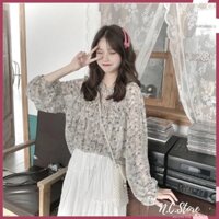 Áo Sơ Mi Voan bèo 2 Tầng Siêu Dễ Thương