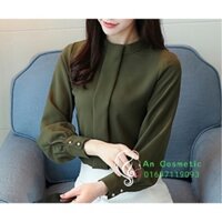 Aó Sơ Mi Xanh Rêu