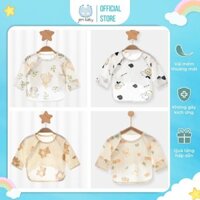 Áo sơ sinh cho bé trai, bé gái, vải cotton tự nhiên organic cao cấp, thoáng mát, lành tính (2,5-5kg) 0-3m - JEM BABY