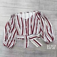 ÁO SỌC TRỄ VAI CỘT