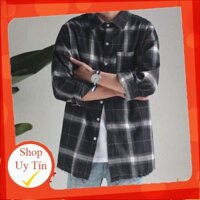 ÁO SOMI CARO DÁNG RỘNG FLANEL UNISEX NAM NỮ - (Sp sẵn) [ Có sẵn ]