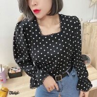Áo sơmi chấm bi quảng châu