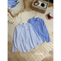 Áo somi dài tay sọc thêu chữ Sunshine XONXEN PHAN CHÂU TRINH mã A754