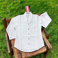 Áo sơmi học sinh dài tay cho bé gái cấp 1 ( chất siêu đẹp )