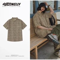 ÁO SƠMI NGẮN TAY DA BEO UNISEX