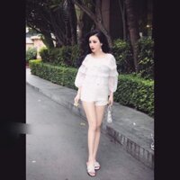 Áo sơmi nữ bèo nhún tiểu thư