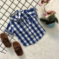 Áo Somi Tay Ngắn Bé Trai Từ 2-6 Tuổi - Áo Somi Trẻ Em Kate Size Từ 13-22 kg