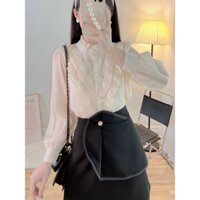 Áo Somi Voan phong cách thời trang công sở kiểu dáng bèo