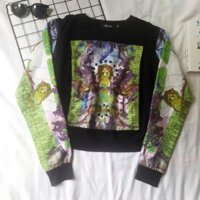 Áo Sweater 2hand hoạ tiết hoàng gia sang chảnh mới đẹp (kích thước dưới mô tả)