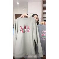 Áo Sweater 3 ông già Noel merry christmas form rộng unisex