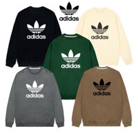 Áo sweater Adidas nỉ bông cao cấp nam nữ dài tay basic form rộng khoác oversize unisex LOIX saigontee