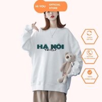 Áo Sweater chất NỈ under Hà Nội, ÁO phom Unisex  Rộng Cho cả  Nam và Nữ 100% Cotton  -In Hình Local Brand 2  *