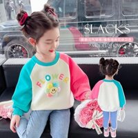 Áo Sweater Cổ Thuyền Thời Trang Thường Ngày Cho Bé Gái