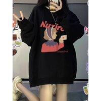 Áo Sweater Cổ Tròn Dáng Rộng Đơn Giản Thời Trang Hàn Quốc Cho Nữ