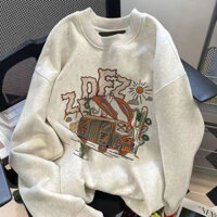 Áo Sweater cổ tròn Unisex dành cho nam và nữ vải dày đẹp