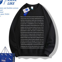 Áo Sweater Cotton Nguyên Chất Đường Phố Âu Mỹ Cổ Điển Tagore Poetry Mùa Thu Đông Cho Nam