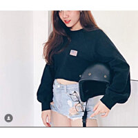 áo sweater croptop hàn quốc
