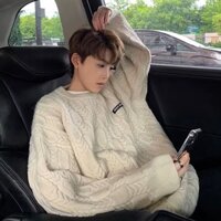 Áo Sweater Dáng Rộng Thời Trang Retro Hàn Quốc Dành Cho Nam áo len đẹp áo len nữ form rộng áo len nam hàn quốc áo len thời trang áo sweater unisex