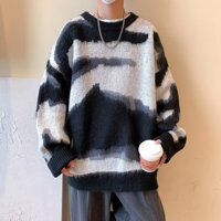Áo sweater Dày Kẻ Sọc Thời Trang Hàn Quốc 2023 Cho Cặp Đôi