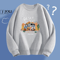 Áo Sweater DESERT Nam Nữ By JOLI Unisex Chất Nỉ Lót Bông Form Rộng J Joli Trendy