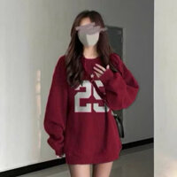 ÁO SWEATER ĐỎ NOEL ĐỎ TẾT IN SỐ THỂ THAO 25 SIÊU XINH TT 25