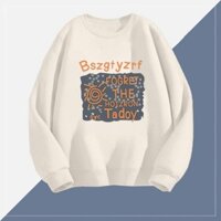 Áo sweater form rộng Len Nam Dài Tay TH-T In Hình Thời Trang Unisex Áo Len Thu Đông 100% Cotton