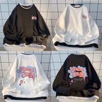 Áo sweater form rộng nam nữ Jungle tiger, áo nỉ mùa đông 2 màu đen trắng AS176