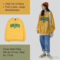 ☑✿┅Áo Sweater Form Rộng Unisex Tay Bồng Nam Nữ Mặc Đẹp, Chất Nỉ Ngoại Dày Đẹp In Chữ SAULMOTE Godo Clothing SW16