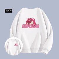 Áo Sweater Gấu Crush Nam Nữ By JOLI Unisex Chất Nỉ Lót Bông Form Rộng J Joli Trendy