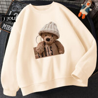 Áo Sweater Gấu Loois Nam Nữ By JOLI Unisex Chất Nỉ Lót Bông Form Rộng J Joli Trendy