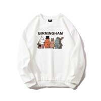 Áo Sweater HappyFamily BIRMINGHAM Chất Cotton 100 Cao Cấp 3 Màu Trắng Đen Xám