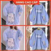Áo Sweater Hoa Cúc, Áo Khoác Thun Nỉ Chất Đẹp