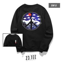 Áo sweater hoạ tiết thiên nhiên có bigsize