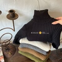Áo Sweater Kẻ Sọc Màu Trơn Phong Cách Hàn Quốc Thời Trang Thu Đông Hàng Mới Dành Cho Bé Trai Và Bé Gái  Tuổi